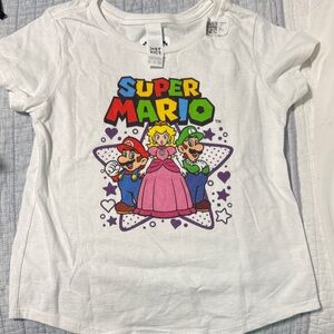 Nintendo Super Mario White Kids T-Shirt